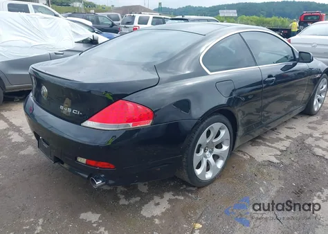 2004 BMW 645 из США, поврежденный, VIN WBAEH73414B215268